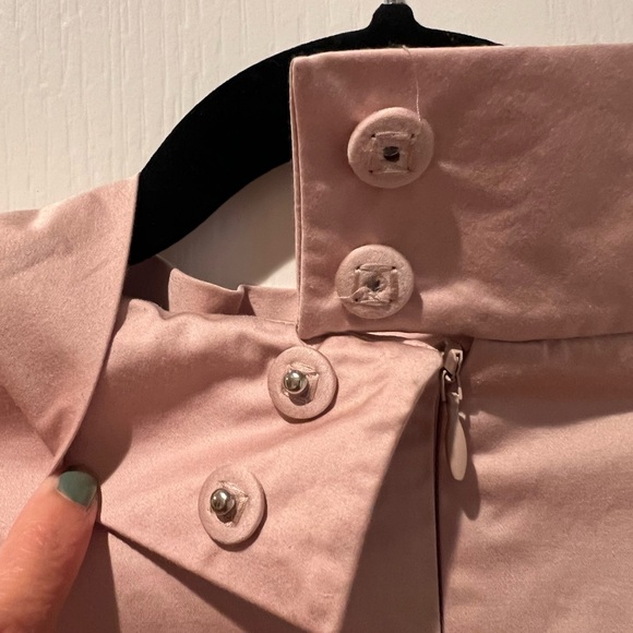 COS Mock Neck Beige/Cream Dress with Pockets Size 2 - Picture 10 of 11